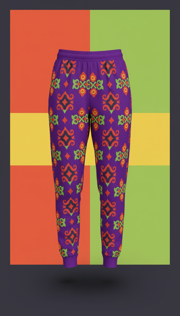 Poly-Cotton Hoodie with Pop Art Masala