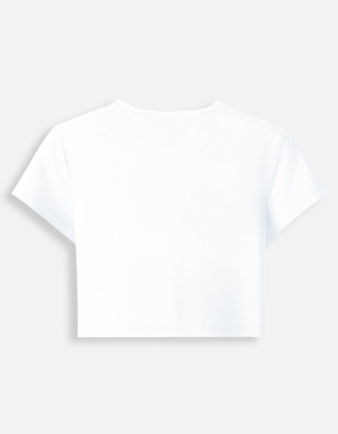Women Baby Top - White