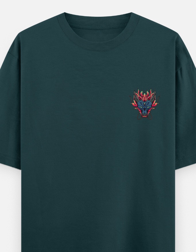 Undefeated Dragon Oversized Tee - Image 2