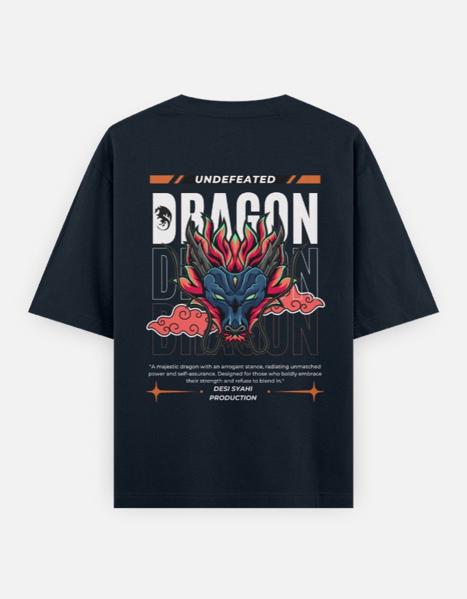 Undefeated Dragon Oversized Tee