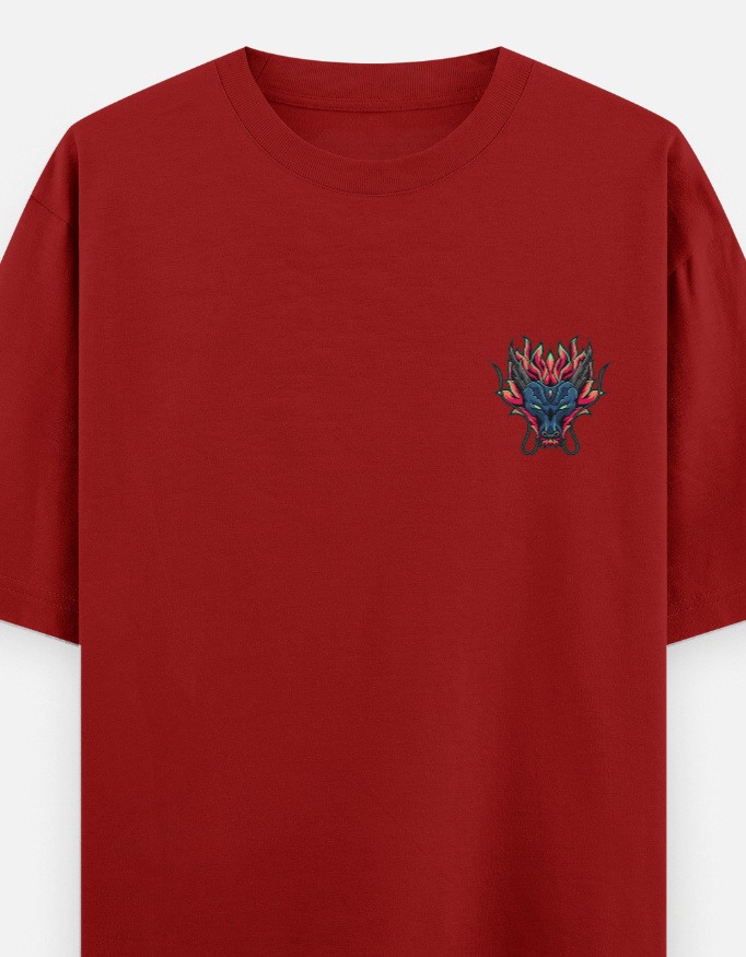 Undefeated Dragon Oversized Tee - Image 4