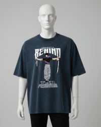 BEHIND TOJI Acid Washed Oversized Tee