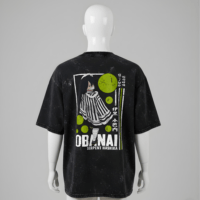 OBANAI -  Acid Washed Oversized Tee