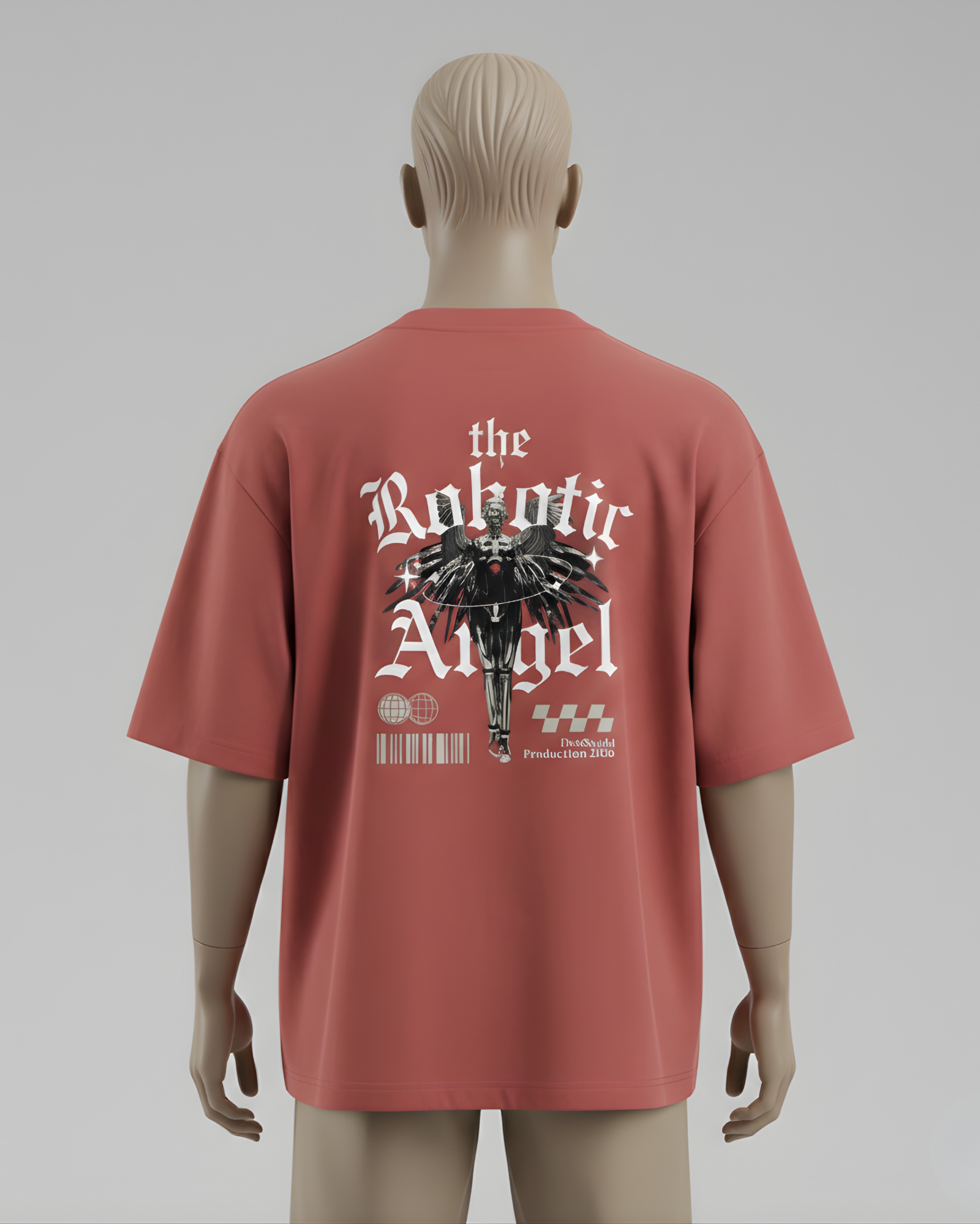 Robotic Angel Oversized Tee - Image 9