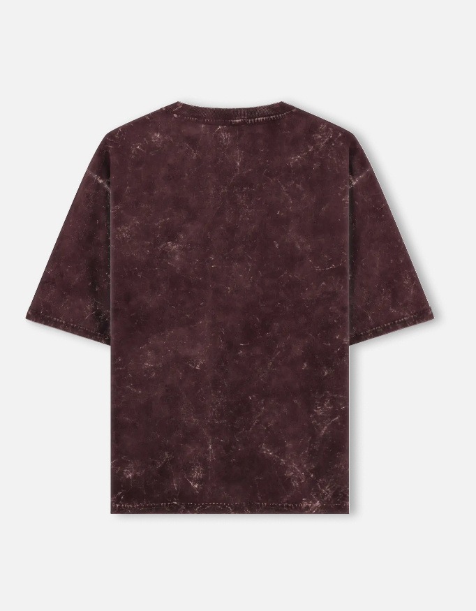 Unisex Solid Acid Washed Oversized Tee - Image 7